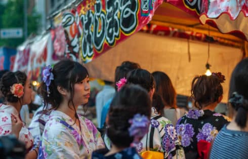 Summer matsuri Japan
